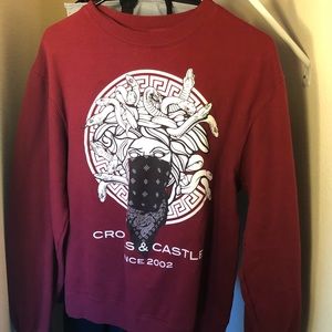Crooks and castles red sweater S